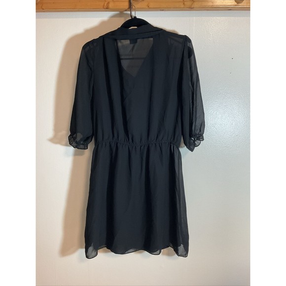 Kardashian Kollection Women’s XL Slip Dress And Cover Black Sheer Designer - Picture 10 of 10